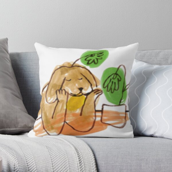 Cavetown "I want to meet your dog" album visualiser Throw Pillow RB0506 product Offical cavetown Merch